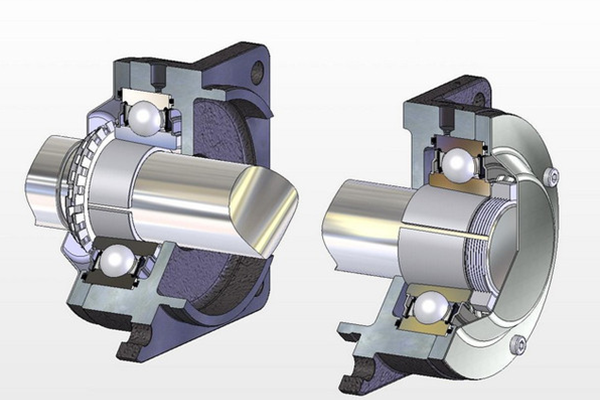 What are the characteristics of angular contact bearings?