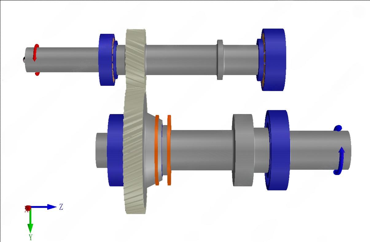 Calculate the internal load distribution of the bearing rolling elements