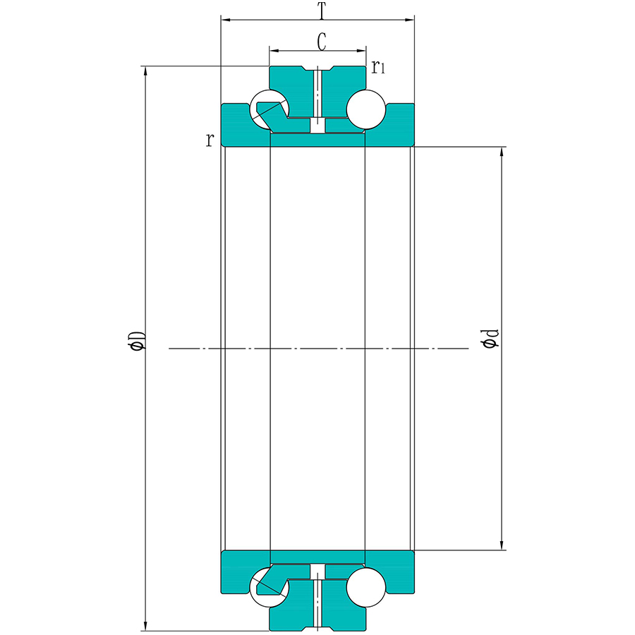 Double Direction Angular Contact Thrust Ball Bearings