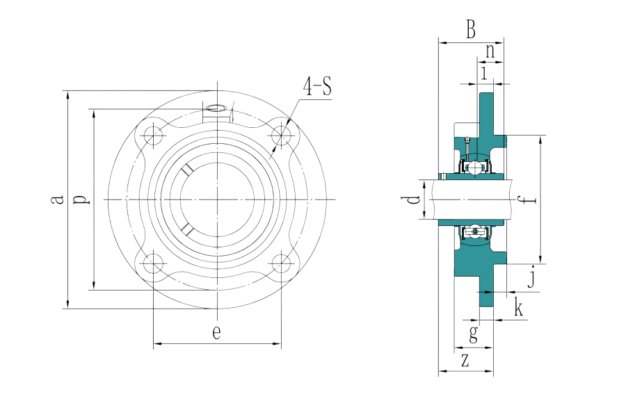 Bearing Unit with Convex Round Housing"FC, FCX, C, CX"