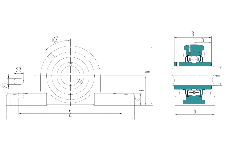 Pillow Block Bearing Unit "P, PK, PX, LP, PA"