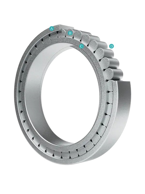 Single row full complement cylindrical roller bearings