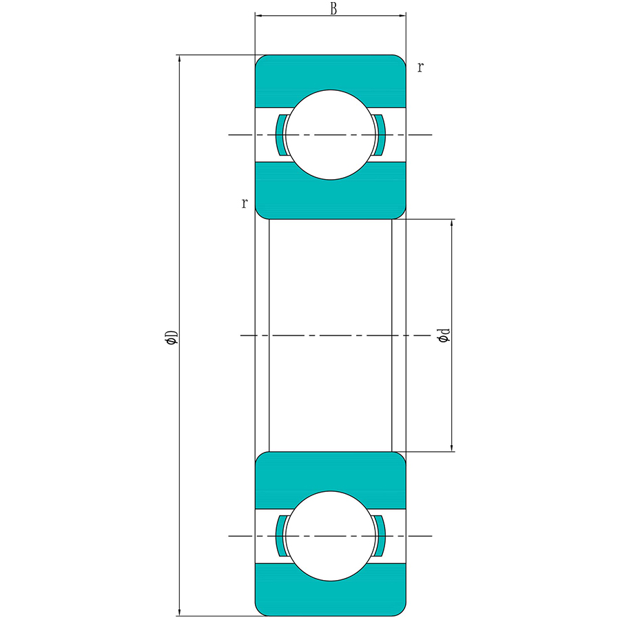 Ceramic Deep Groove Ball Bearing