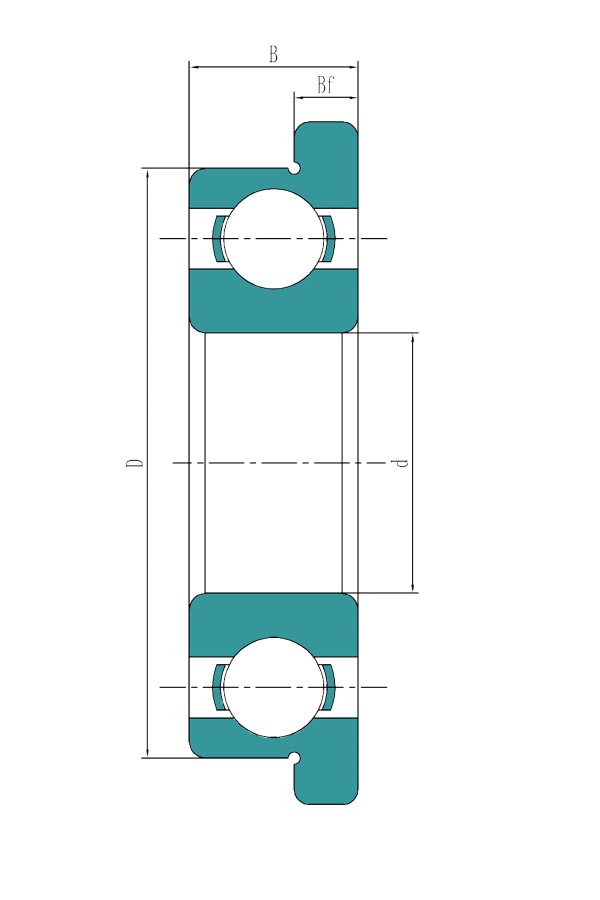 Flange Deep Groove Ball Bearing