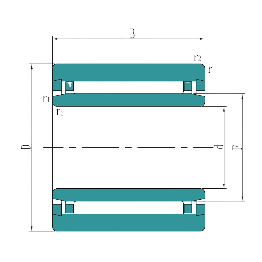Needle Roller Bearings With Machined Rings With Flanges, With An Inner Ring