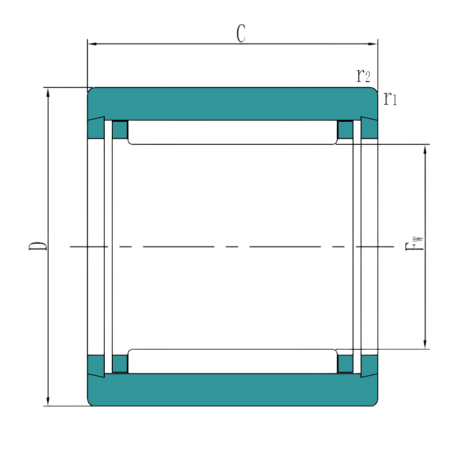 Needle Roller Bearings With Machined Rings With Flanges, Without An Inner Ring