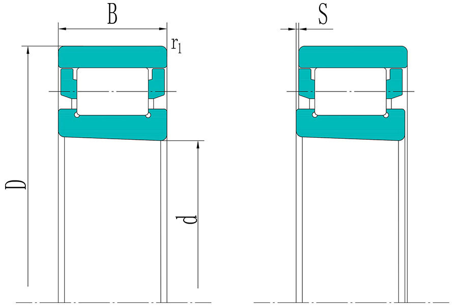 Single row cylindrical roller bearing