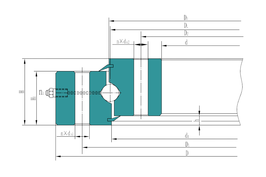 Four-point Contact Ball Slewing Bearing