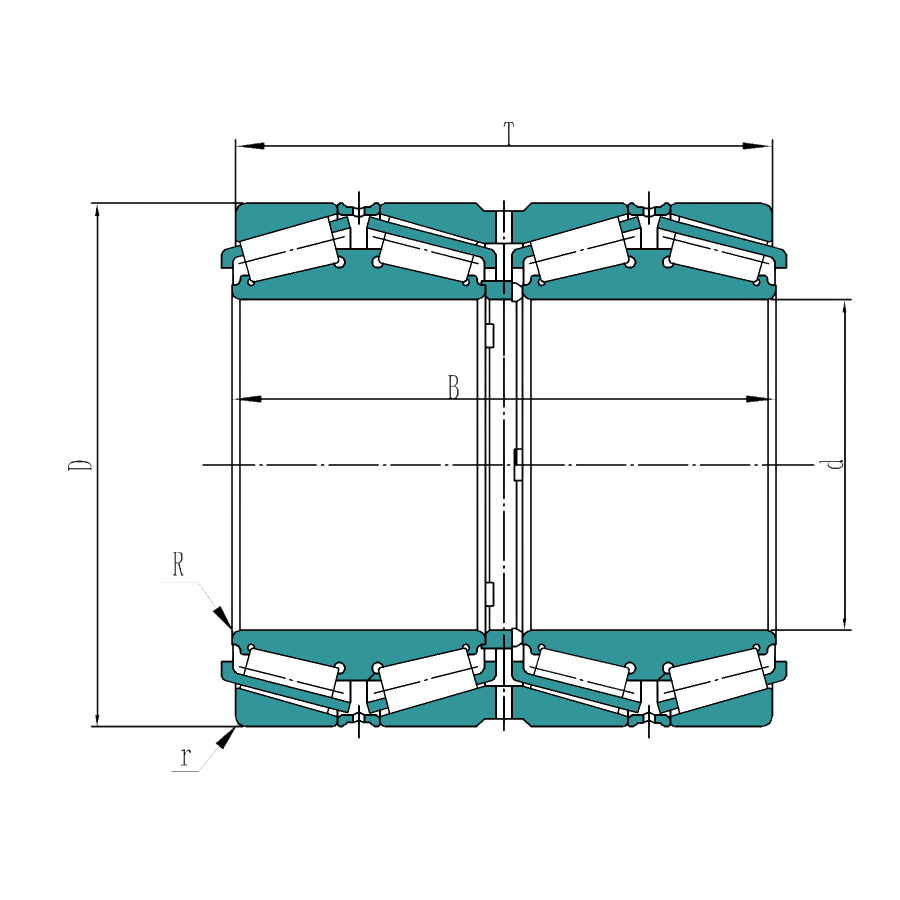 Four row Tapered roller bearings-Open Type