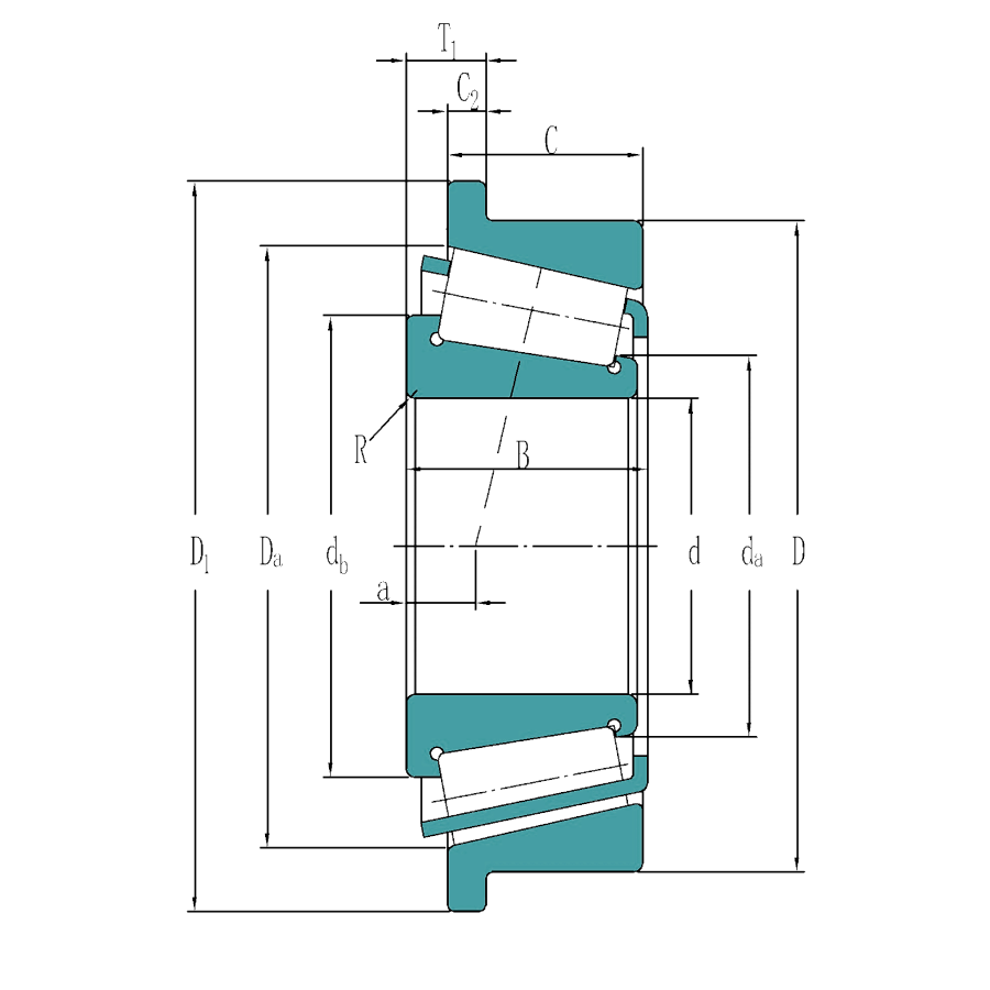 Single row Tapered roller bearings-Type TSF