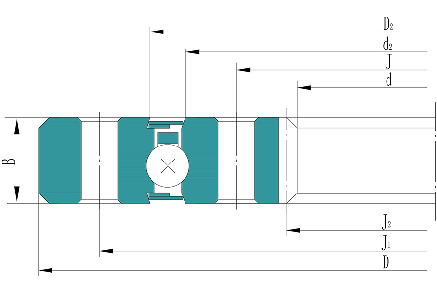 Internally geared bearings