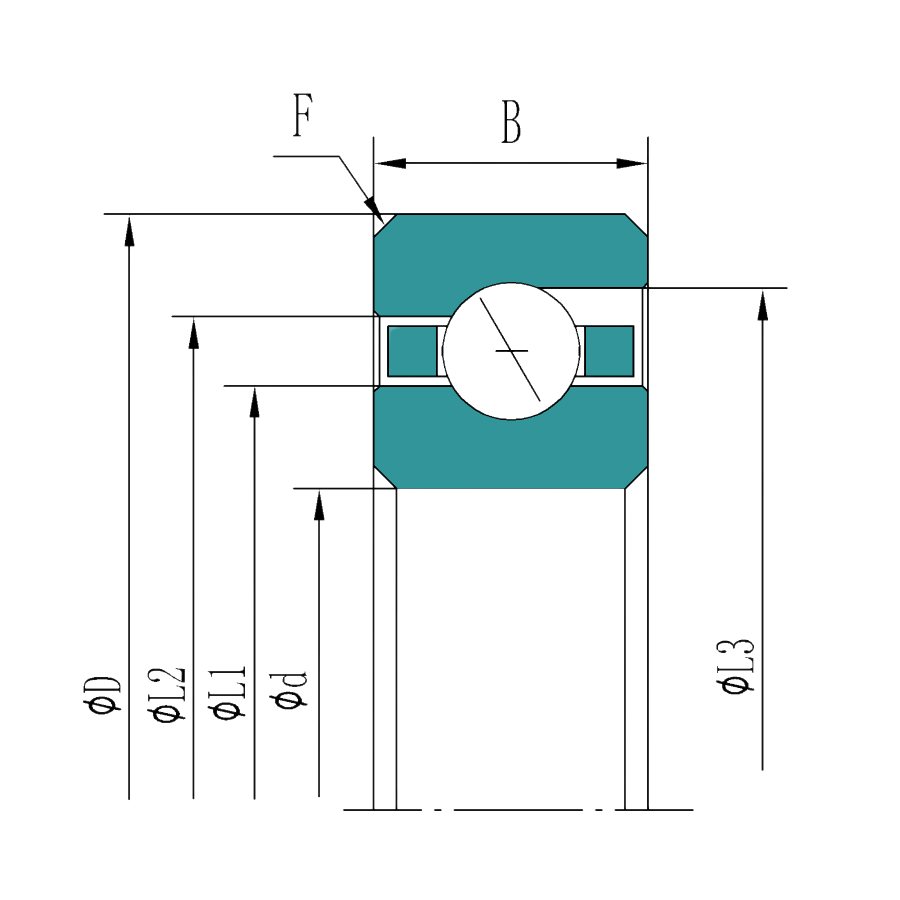 Stainless Steel Thin-Section Ball Bearing