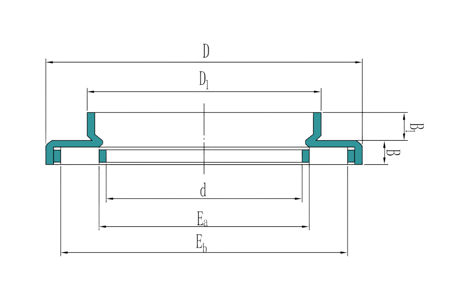 Needle roller thrust bearings with a centring flange