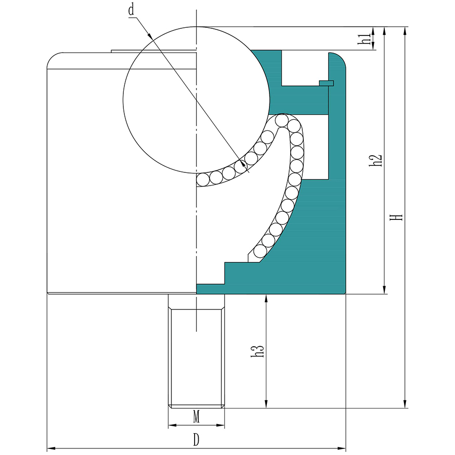 Ball downwards Ik-N Series